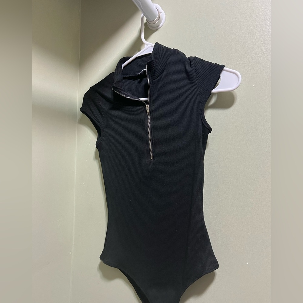 Quarter Zip Bodysuit